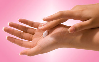 Hands with lotion