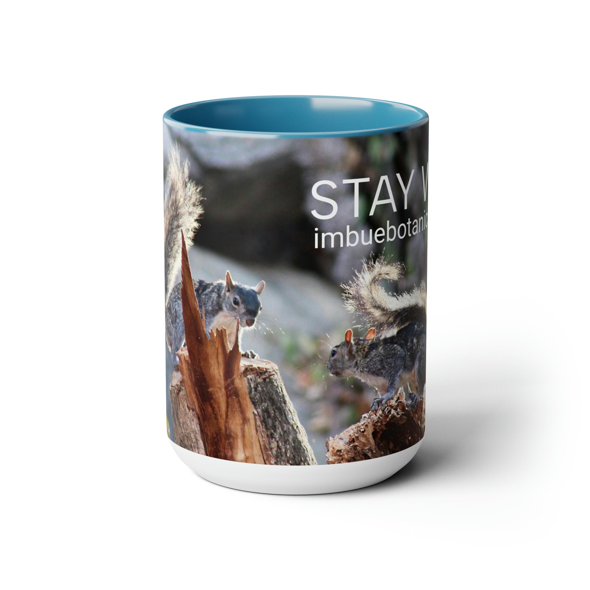 Two-Tone Coffee Mugs  Large 15oz Nature Design Animal Photography Stay Wild Series