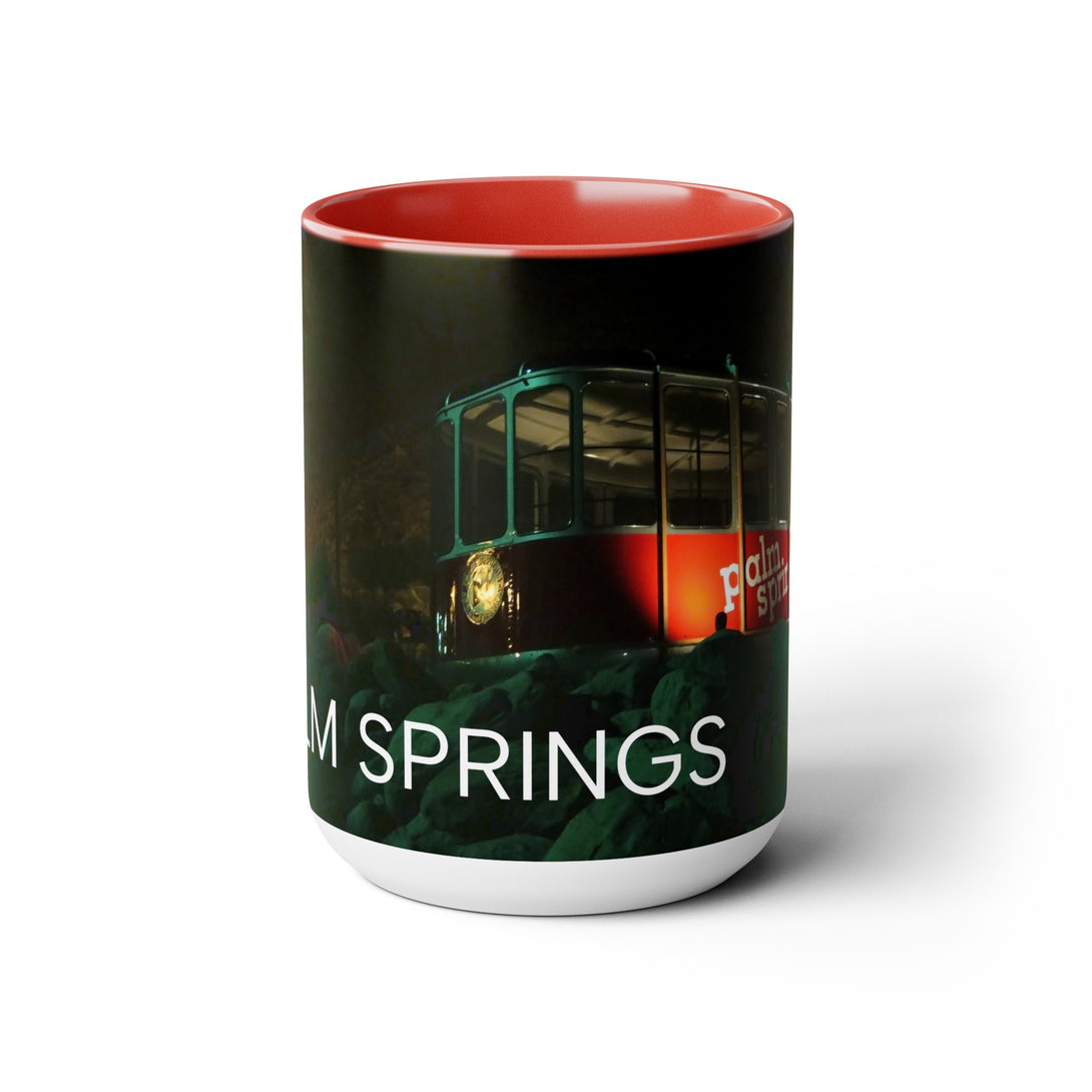 Palm Springs Historic Tram Car Mug on White