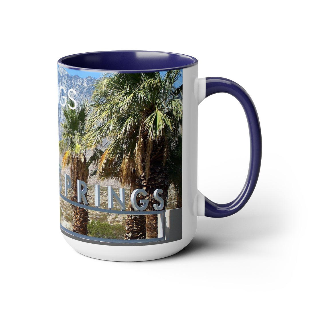 Palm Springs Welcome Sign Mug on White