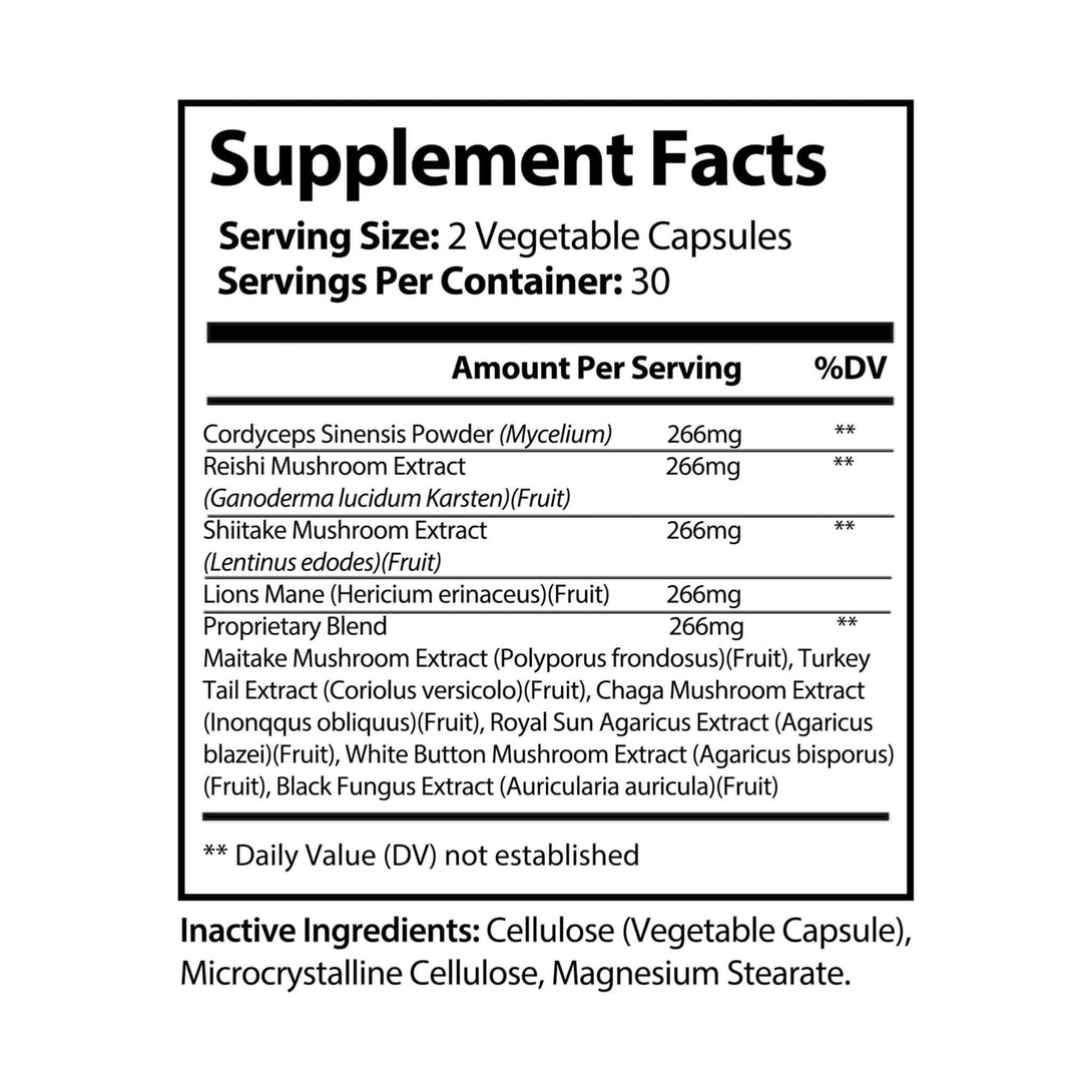 mushroom supplement facts
