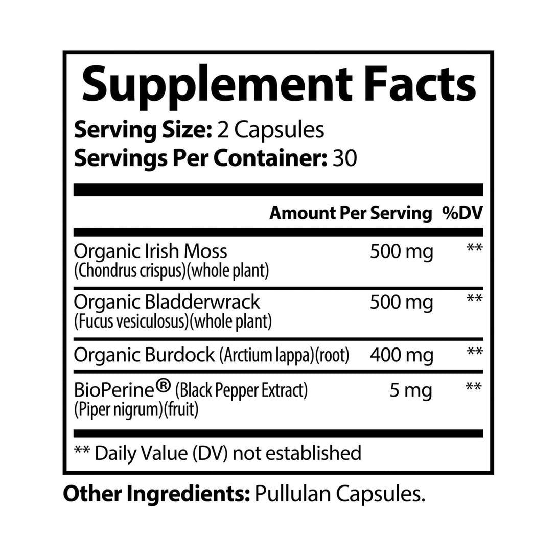 what is in sea moss capsules